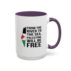 Palestinian Spirit Accent Coffee Mug - 15oz / Purple