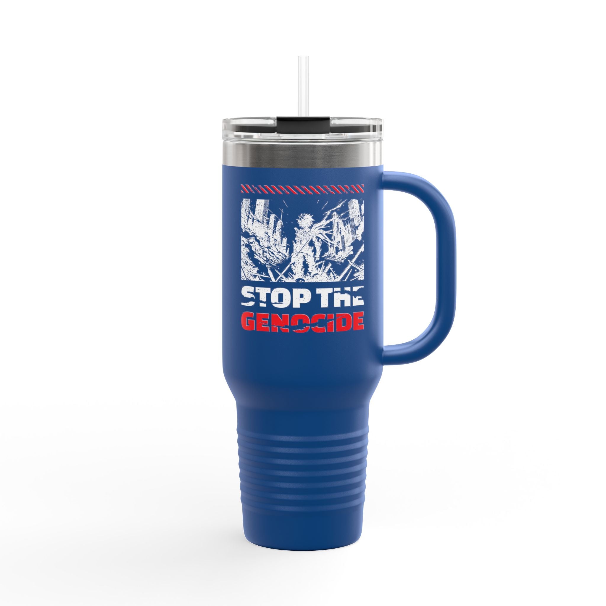 Stop the Genocide Insulated Travel Mug