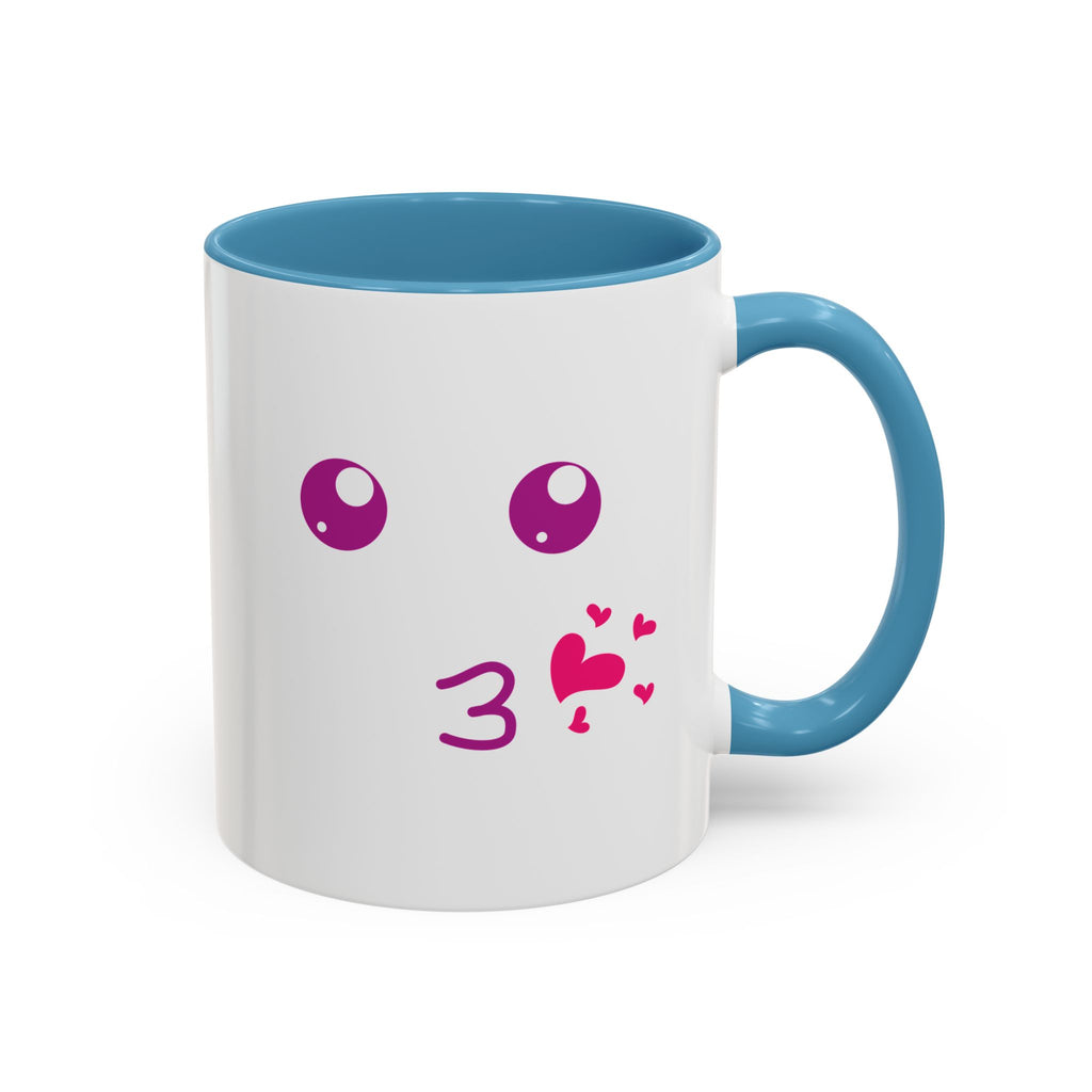 Cute Kiss Smiley Face Mug | XOXO Coffee Cup