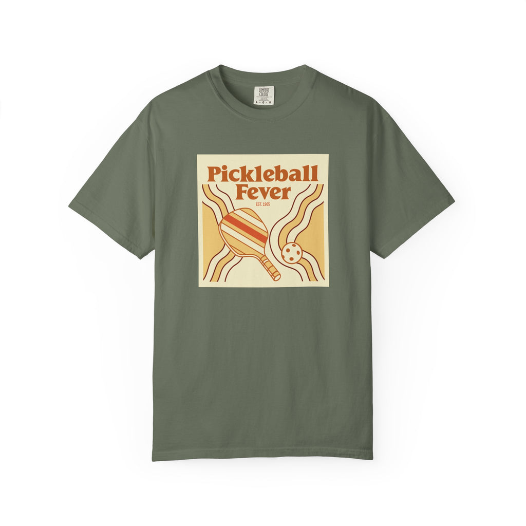 Pickleball Fever T-Shirt | Retro Unisex Tee for Players & Fans - Moss / S