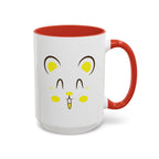 Cute Hamster Face Accent Coffee Mug
