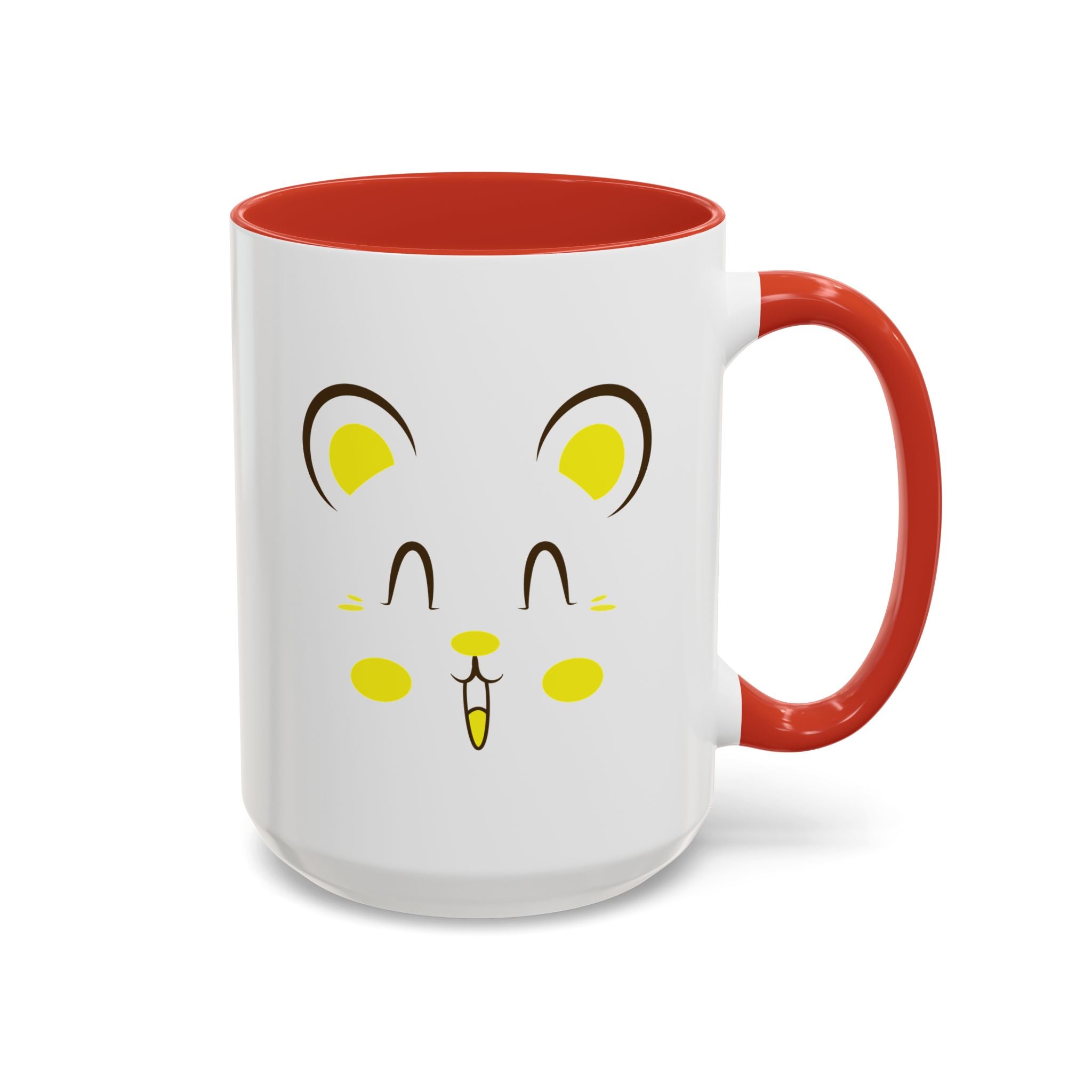 Cute Hamster Face Accent Coffee Mug