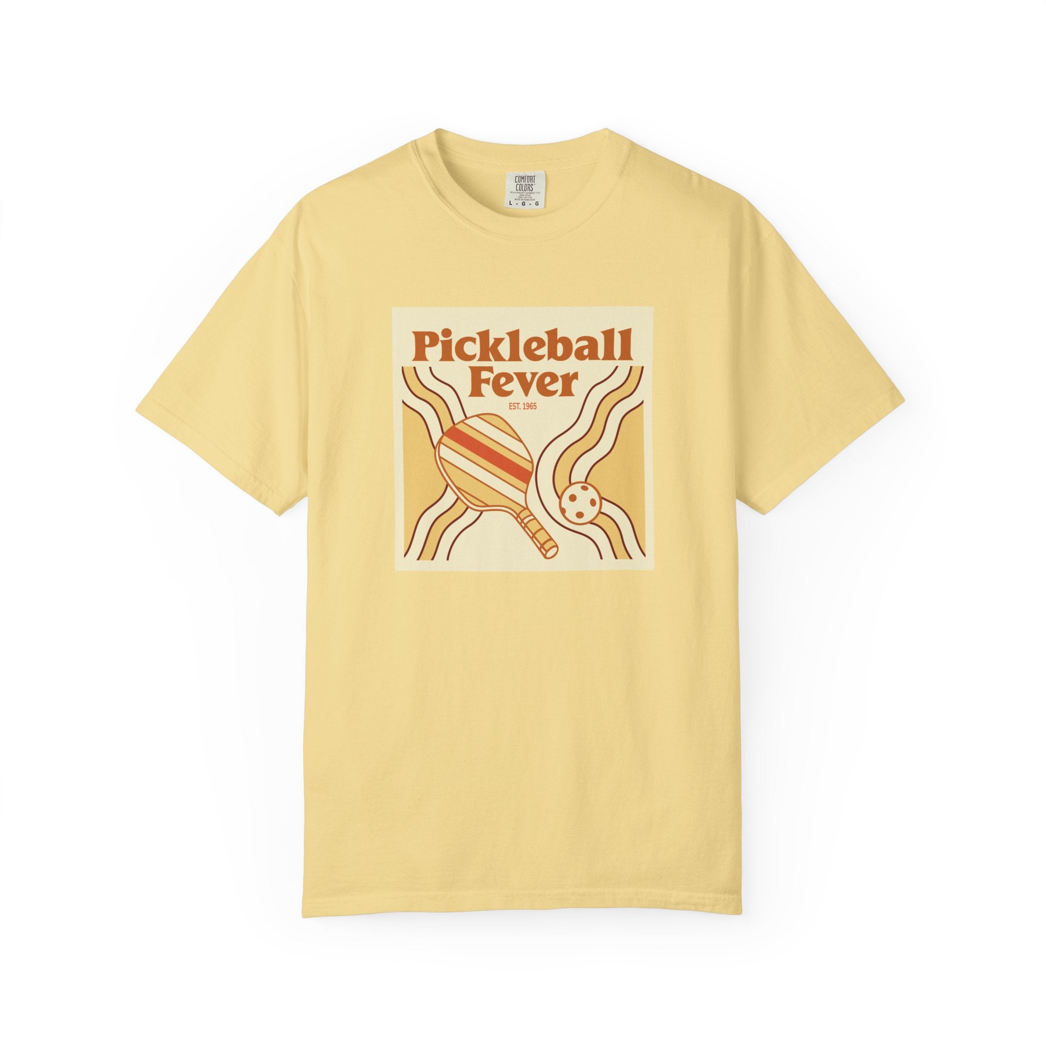 Pickleball Fever T-Shirt | Retro Unisex Tee for Players & Fans - Butter / S