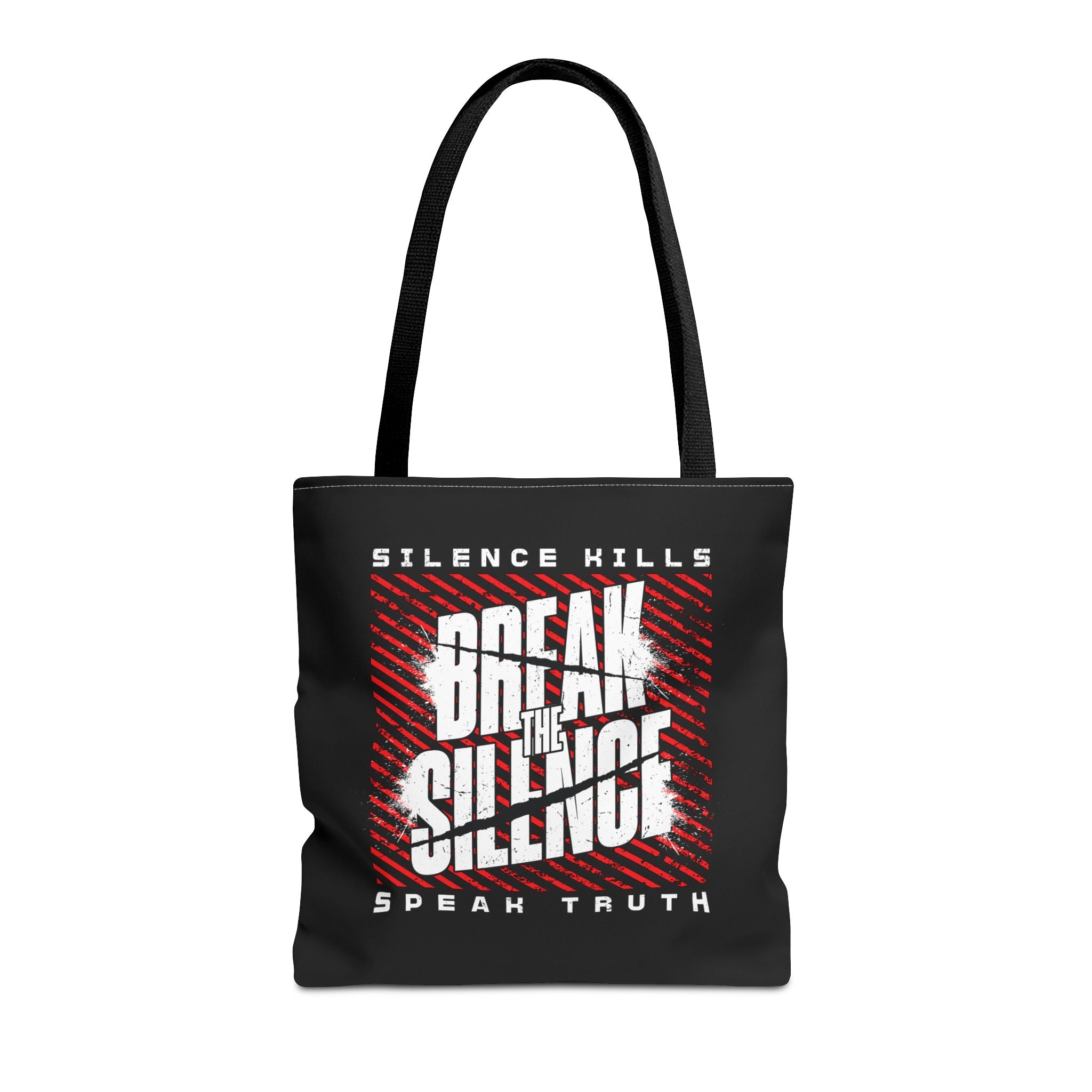 Break the Silence Tote Bag - 16’’ × / Black - Bags