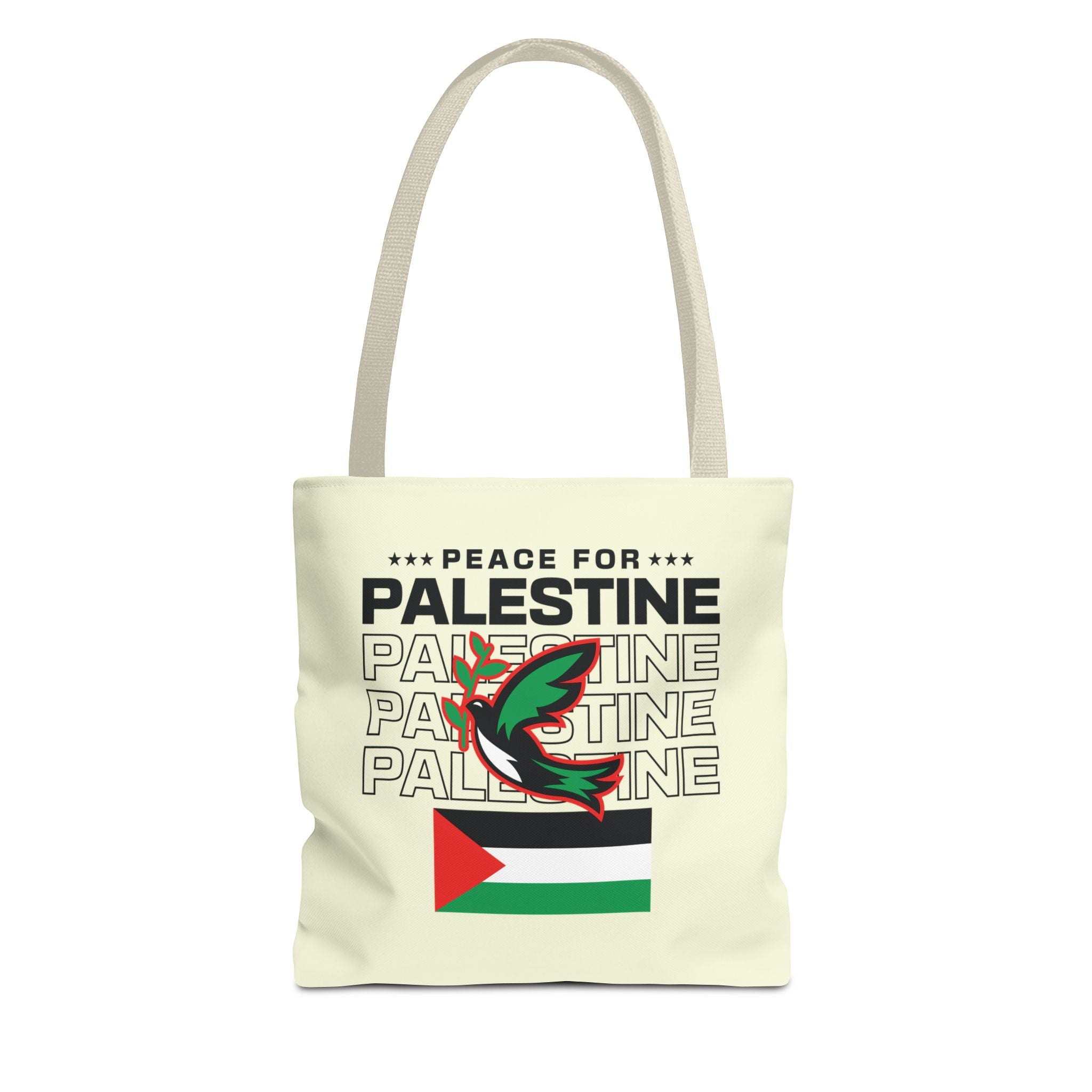 Peace for Palestine Tote Bag - 13’’ × / Beige - Bags