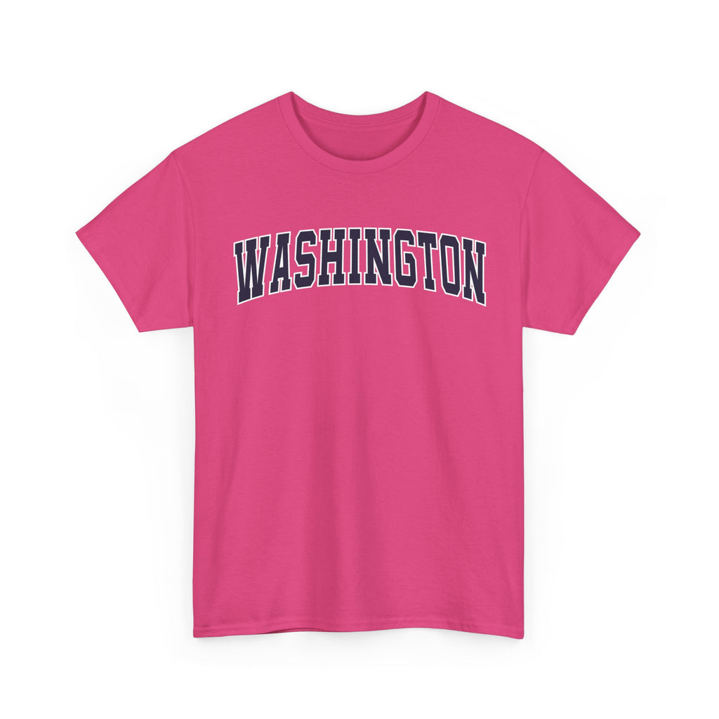 Washington Vintage Varsity Unisex T-shirt - Heliconia / S - T-Shirt