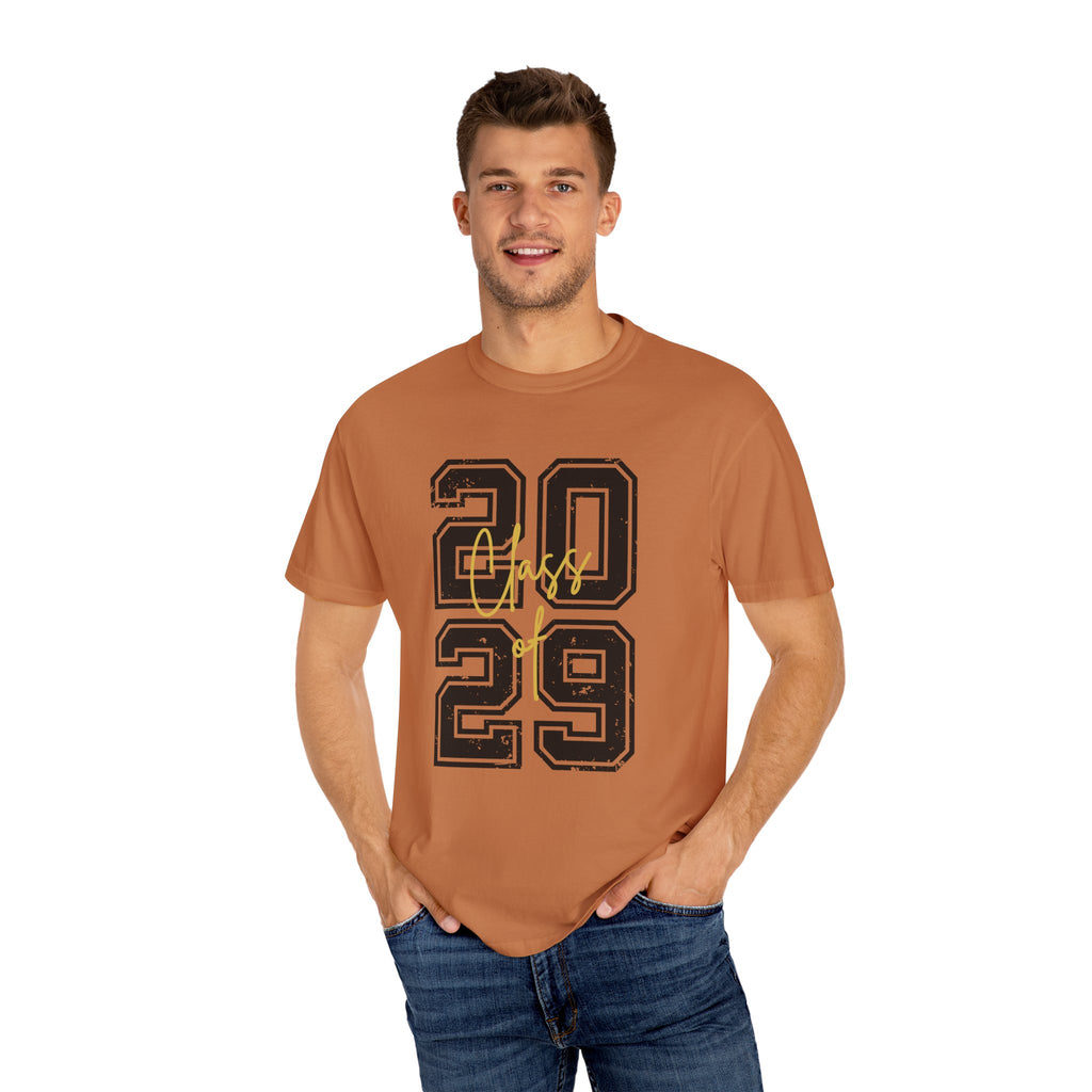 Class of 2029 Vintage Unisex T-Shirt Trendy Graphic Tee for Celebrations Comfortable Everyday Wear Unique Gift Idea