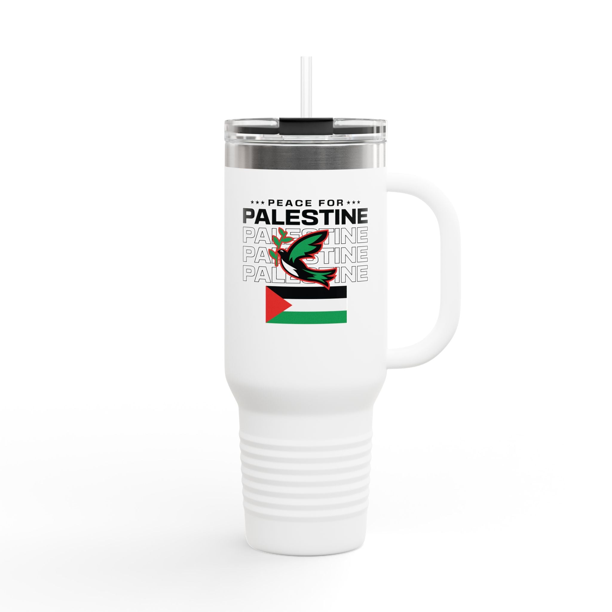 Peace for Palestine Insulated Travel Mug