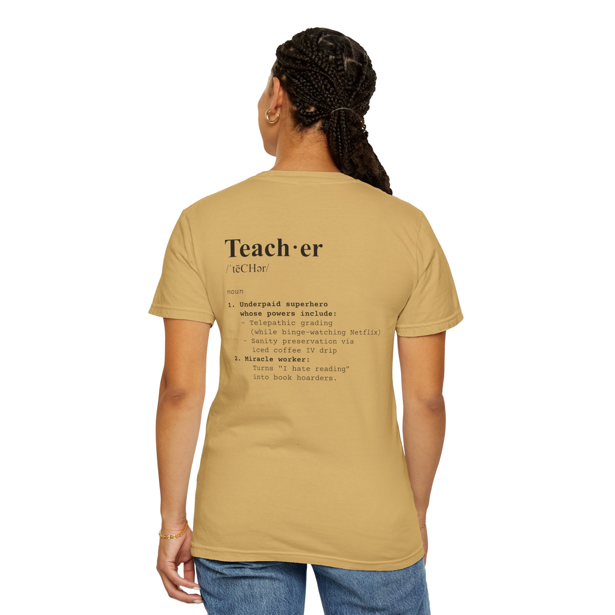 Teacher Definition T-Shirt (V1 - Back Print) - T-Shirt