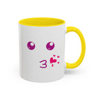 Cute Kiss Smiley Face Mug | XOXO Coffee Cup