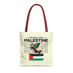 Peace for Palestine Tote Bag - 16’’ × / Red - Bags