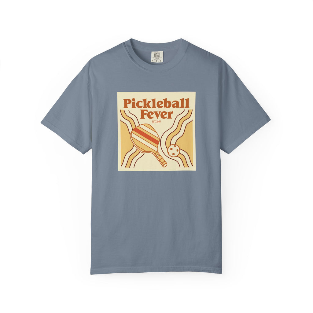 Pickleball Fever T-Shirt | Retro Unisex Tee for Players & Fans - Blue Jean / S