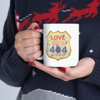 Vintage ’Love Route 404 Not Found’ Ceramic Mug 11oz & 15oz