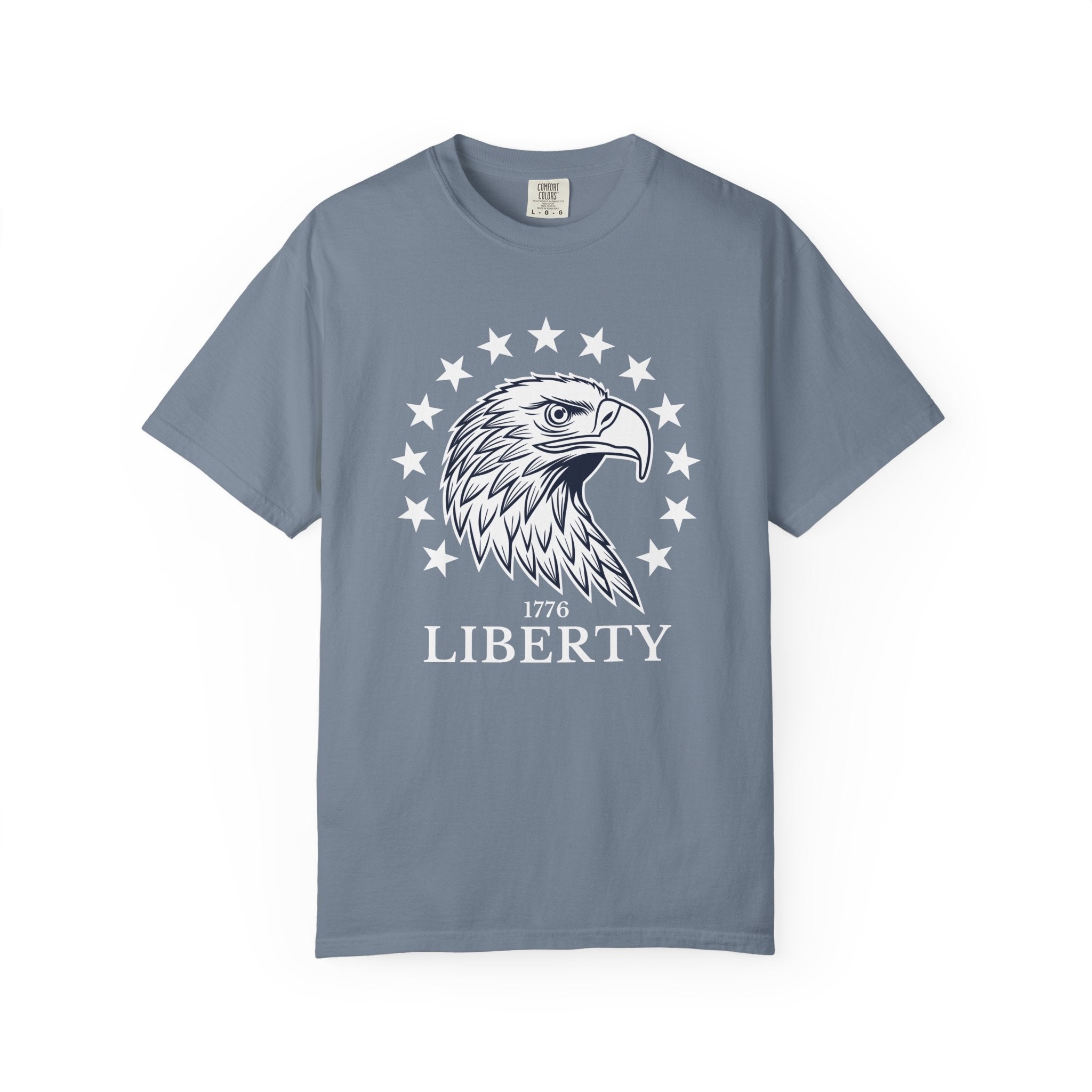 Liberty Graphic Eagle T-Shirt - Blue Jean / S