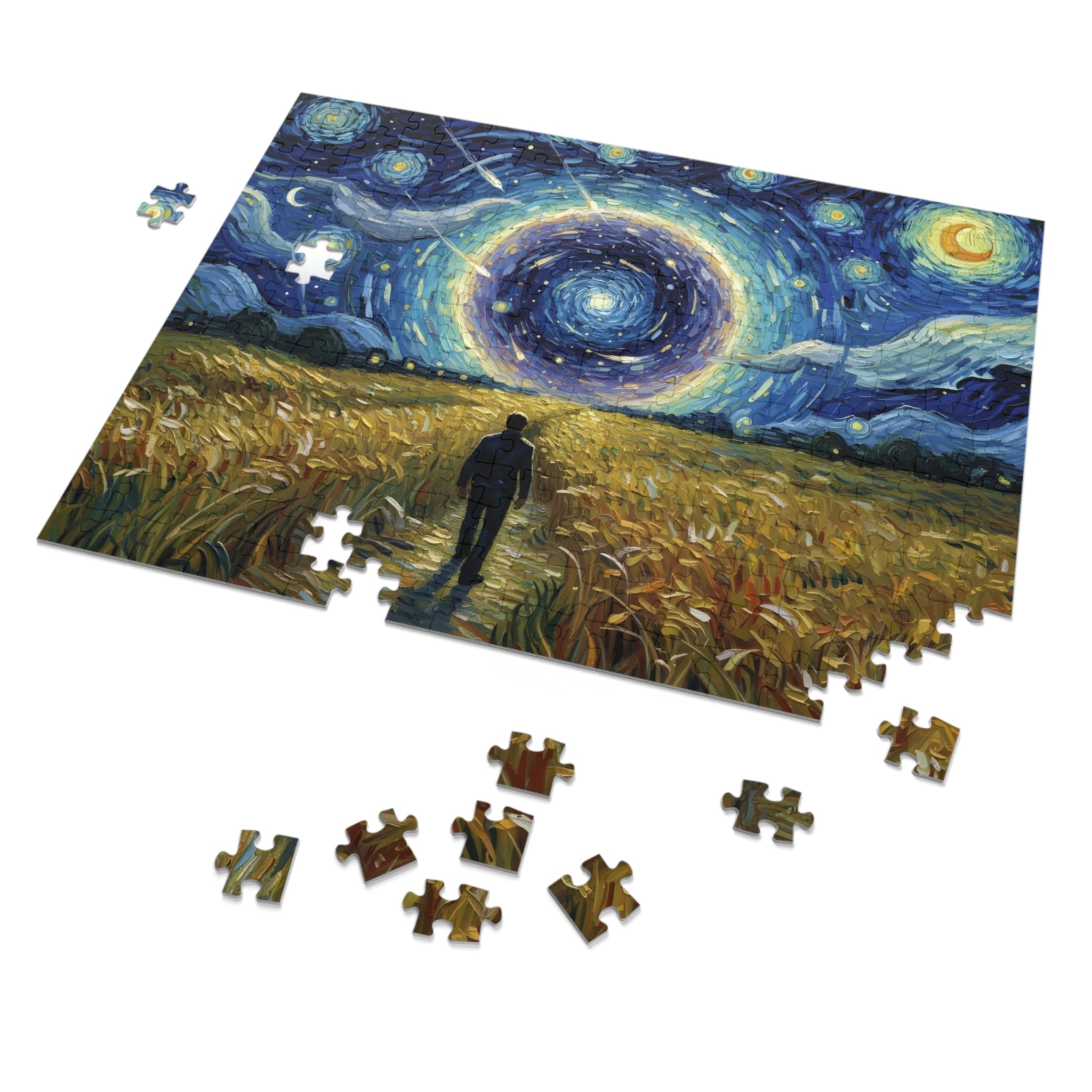 Isekai Portal Puzzle - Starry Wheatfield Jigsaw in Collectible Tin (30-2000 Pieces)