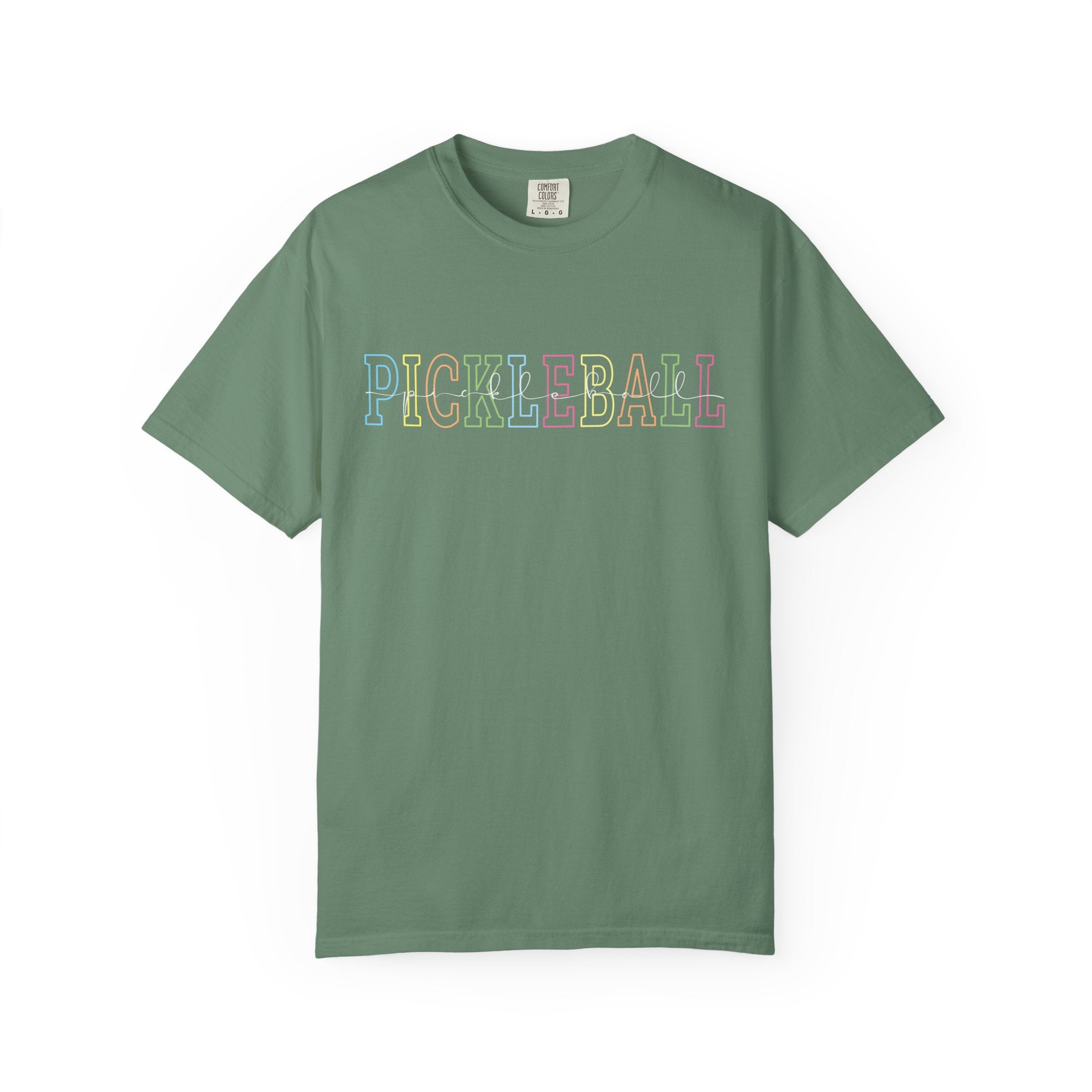Pickleball Typography T-Shirt | Casual Athletic Tee for Players - Light Green / S