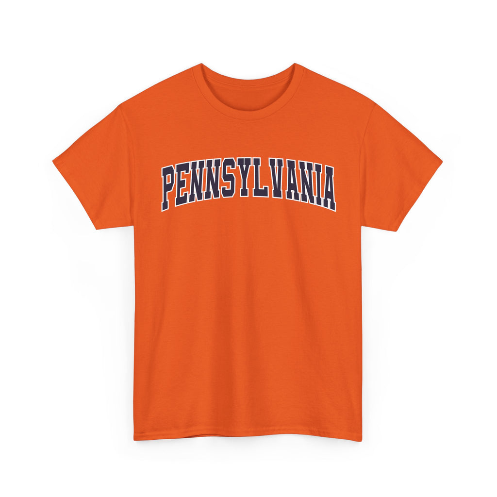 Pennsylvania Vintage Varsity Unisex T-shirt - Orange / S - T-Shirt