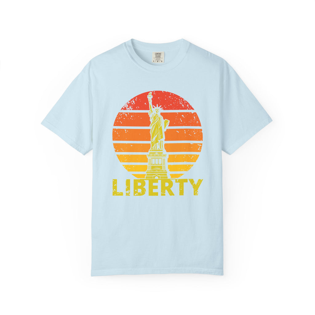 Liberty Statue Vintage T-Shirt - Chambray / S