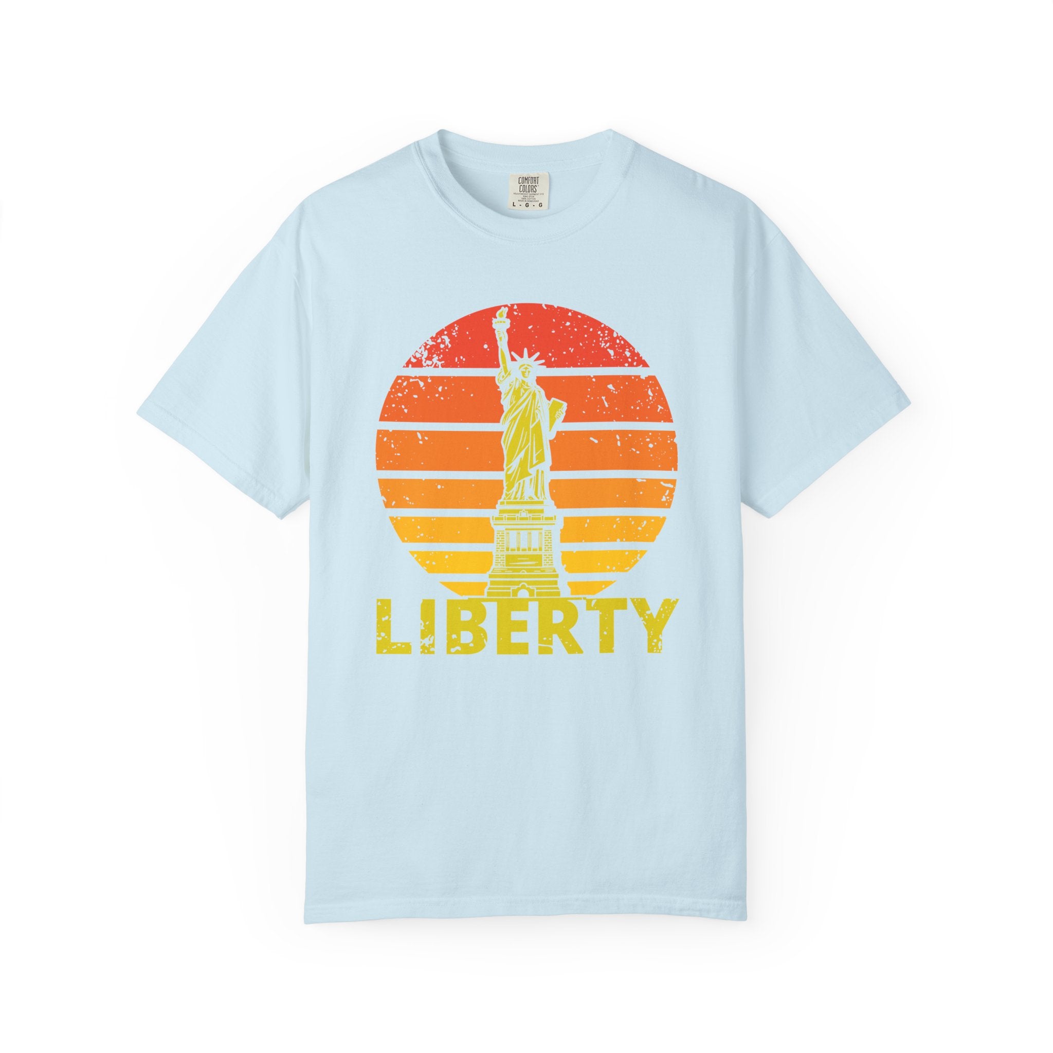 Liberty Statue Vintage T-Shirt - Chambray / S