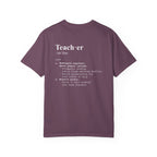 Teacher Definition T-Shirt (V1 - Back Print) - Berry / S - T-Shirt