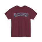 Vermont Vintage Varsity Unisex T-shirt - Maroon / S - T-Shirt