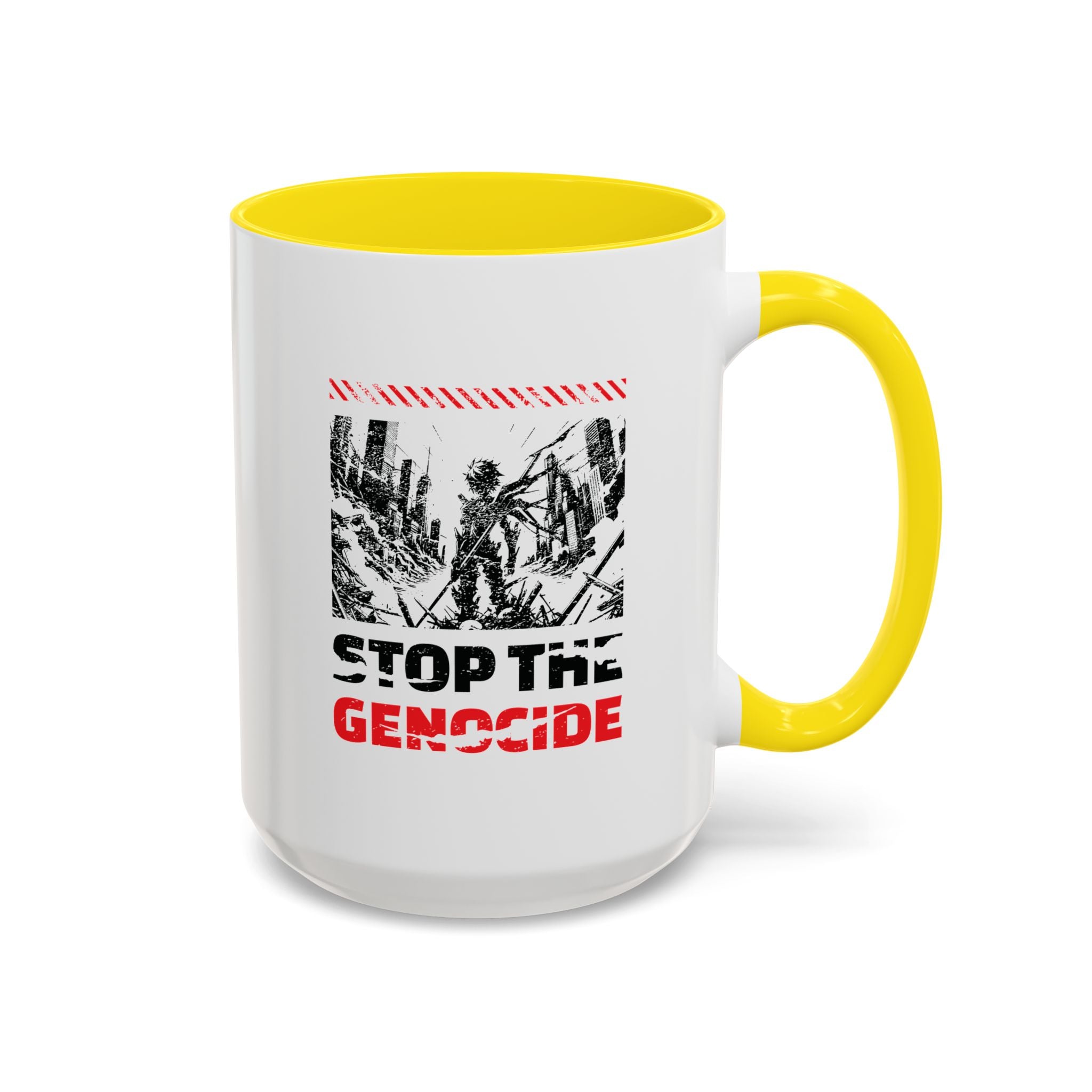 Stop the Genocide Accent Coffee Mug