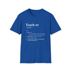 Teacher Definition T-Shirt (V5) - Royal / S - T-Shirt