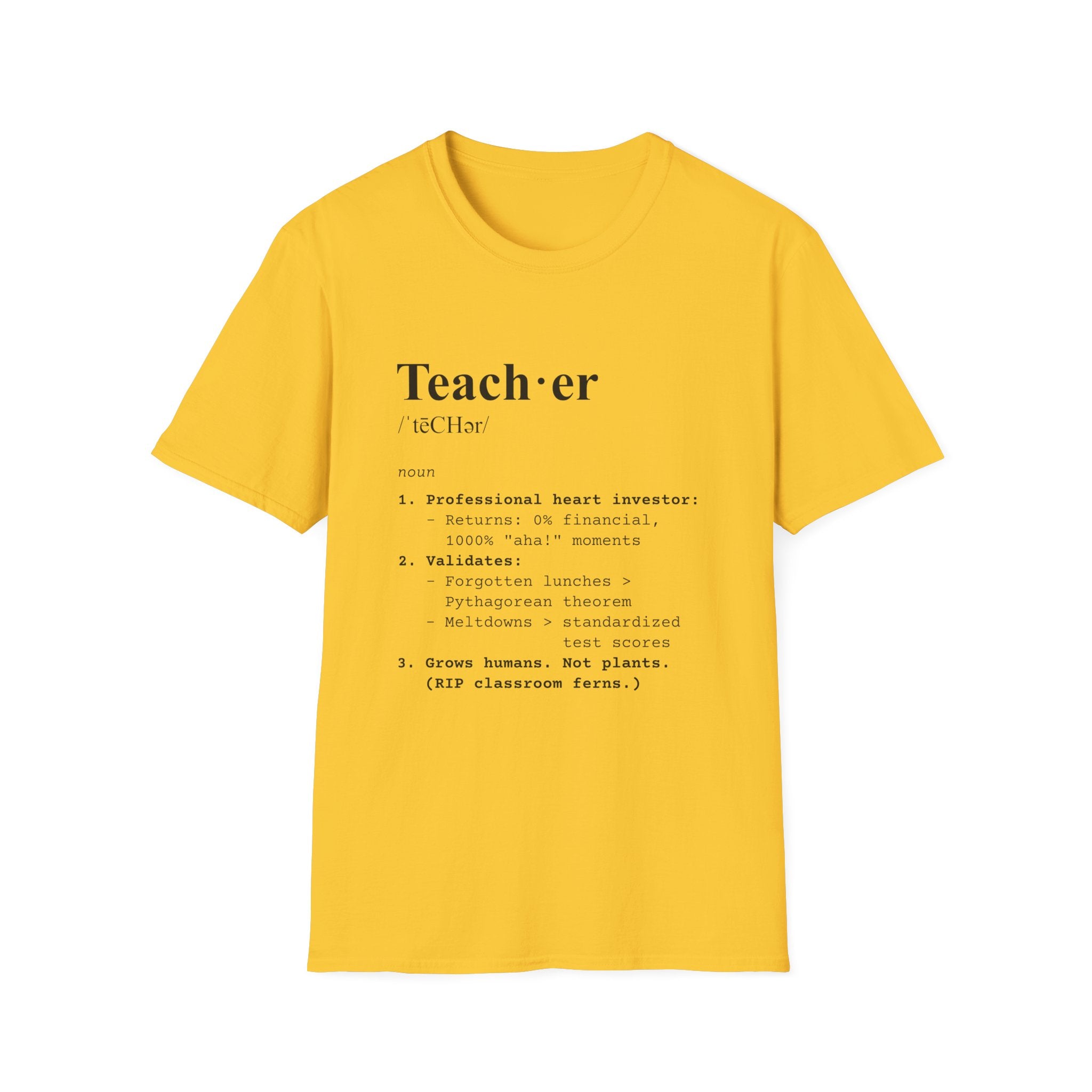 Teacher Definition T-Shirt (V4) - Daisy / S - T-Shirt