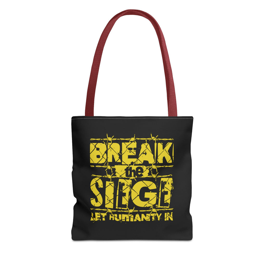 Break the Siege Tote Bag - 13’’ × / Red - Bags