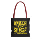 Break the Siege Tote Bag - 13’’ × / Red - Bags