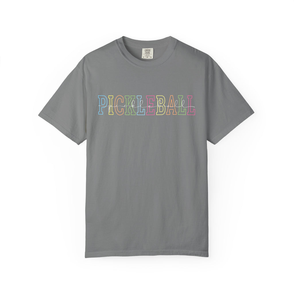Pickleball Typography T-Shirt | Casual Athletic Tee for Players - Grey / S