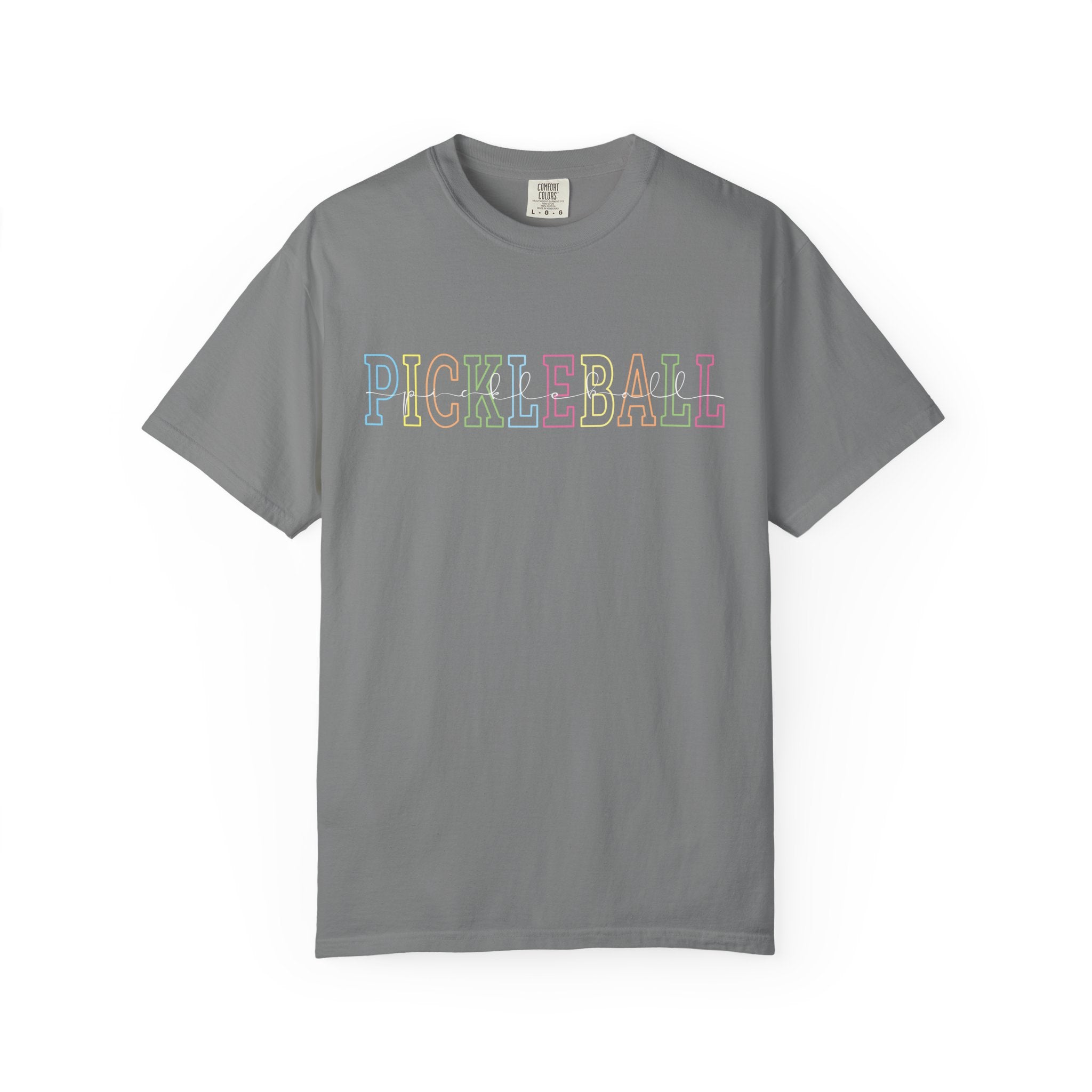 Pickleball Typography T-Shirt | Casual Athletic Tee for Players - Grey / S