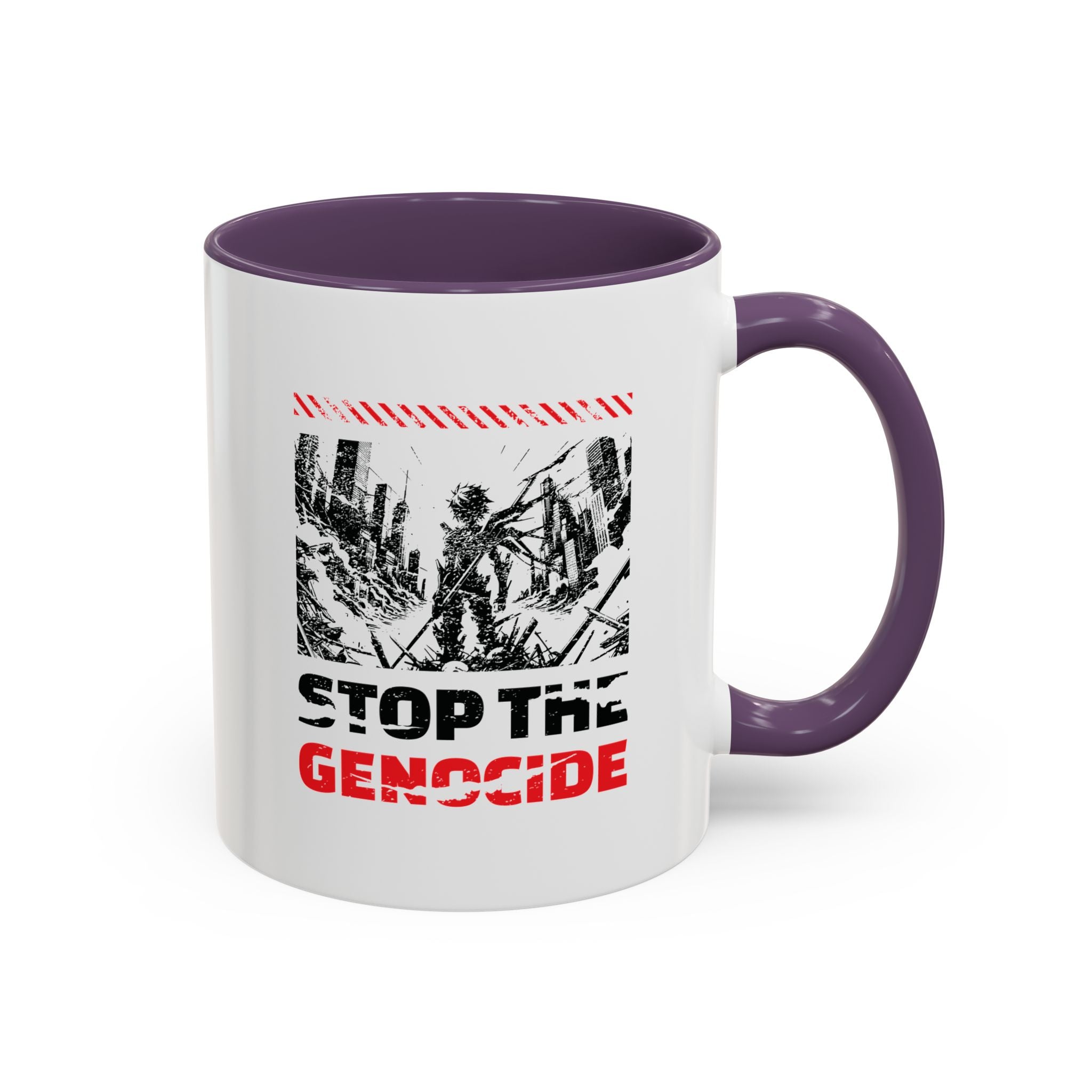 Stop the Genocide Accent Coffee Mug