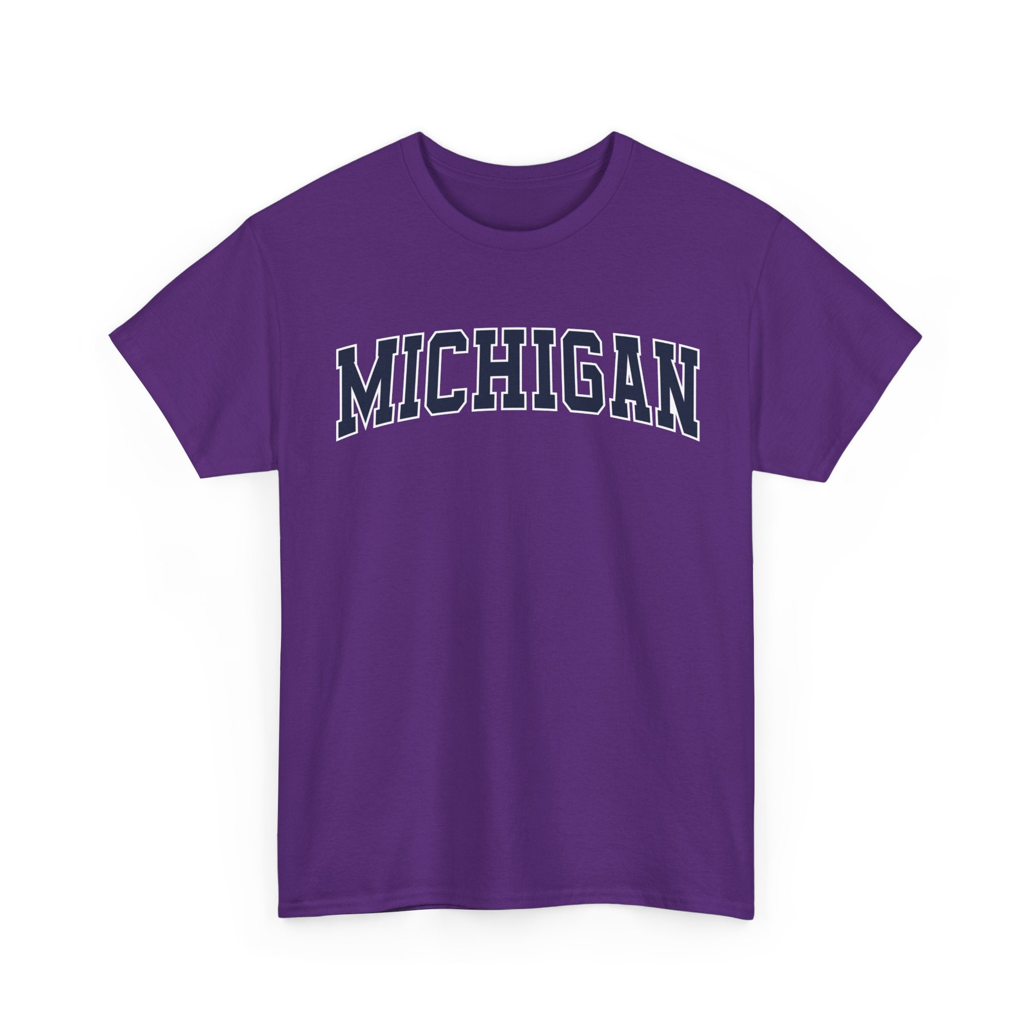 Michigan Vintage Varsity Unisex T-shirt - Purple / S - T-Shirt