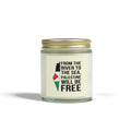 Palestine Freedom Scented Candles - 4oz / Clear / Beachwood - Home Decor
