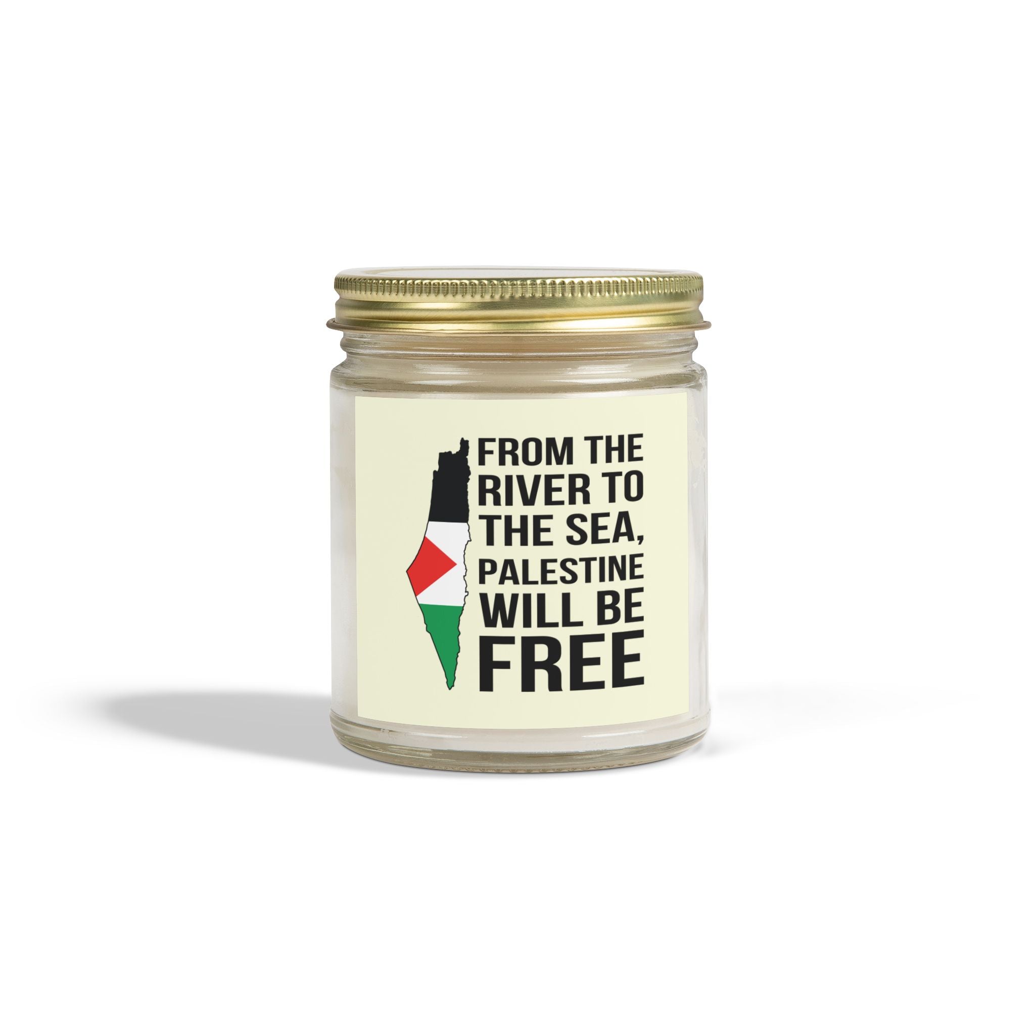 Palestine Freedom Scented Candles - 9oz / Clear / Cinnamon Chai - Home Decor