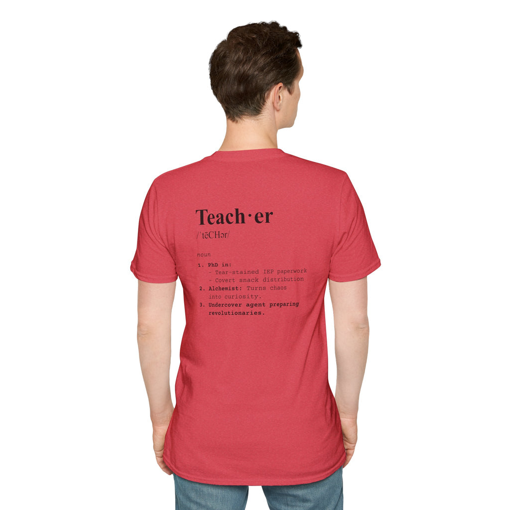 Teacher Definition T-Shirt (V5 - Back Print) - T-Shirt