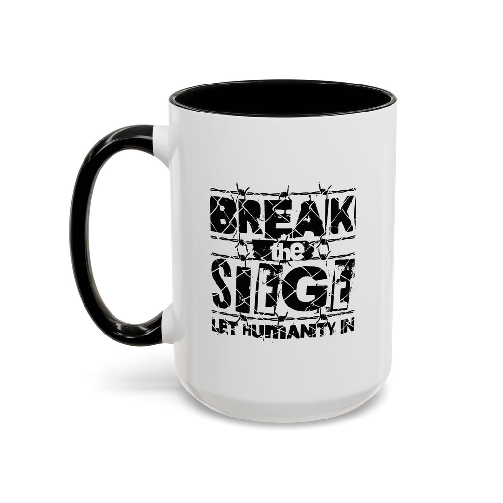 Break the Siege Accent Coffee Mug - 15oz / Black