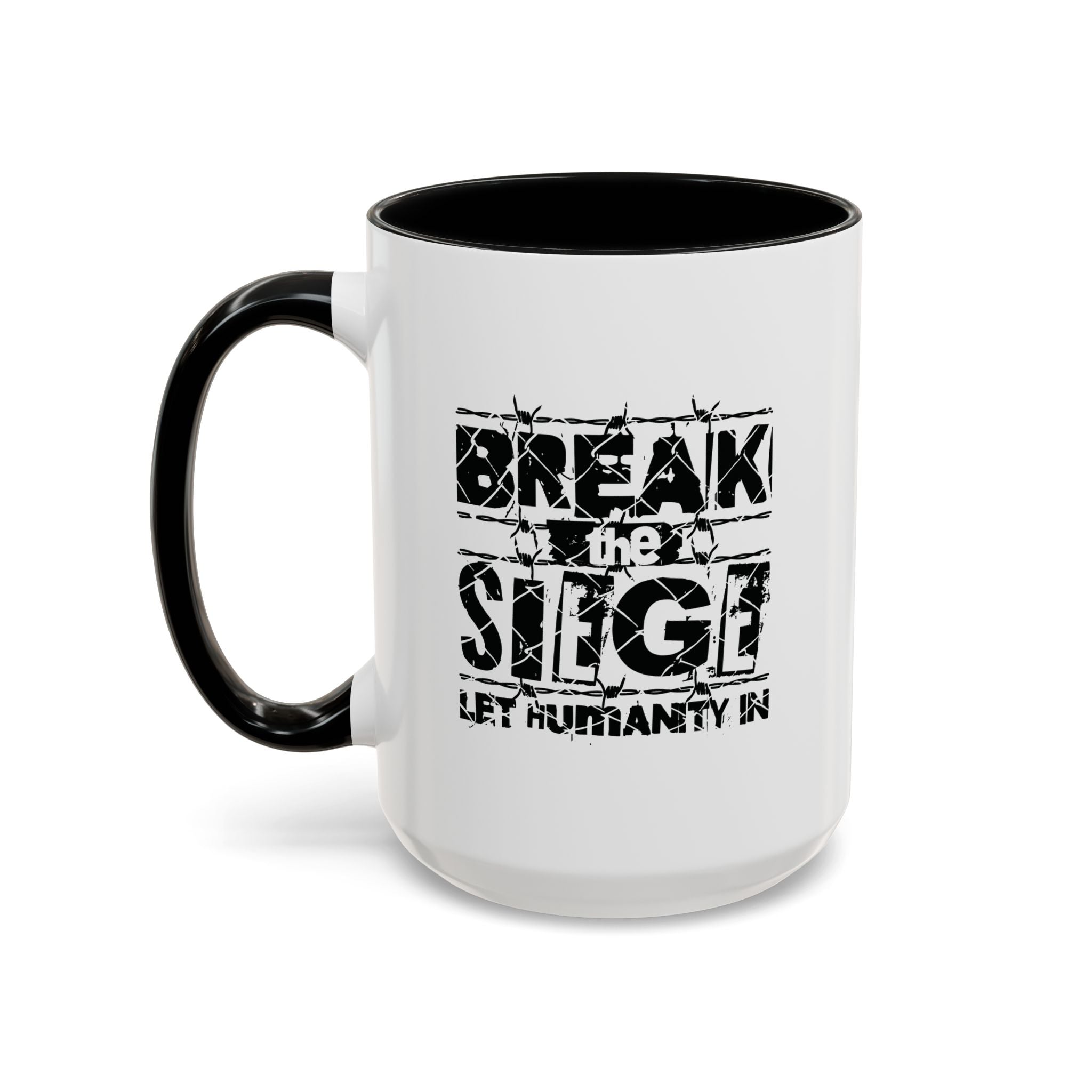 Break the Siege Accent Coffee Mug - 15oz / Black