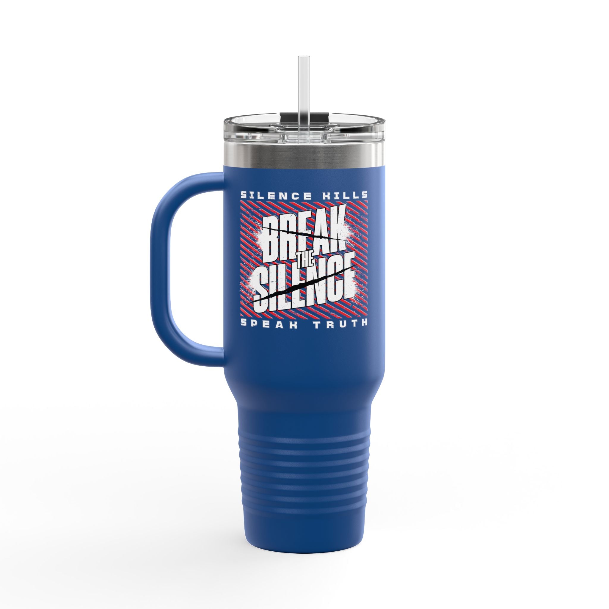 Break the Silence Insulated Travel Mug - 40oz / Royal Blue