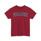 Vermont Vintage Varsity Unisex T-shirt - Cardinal Red / S - T-Shirt