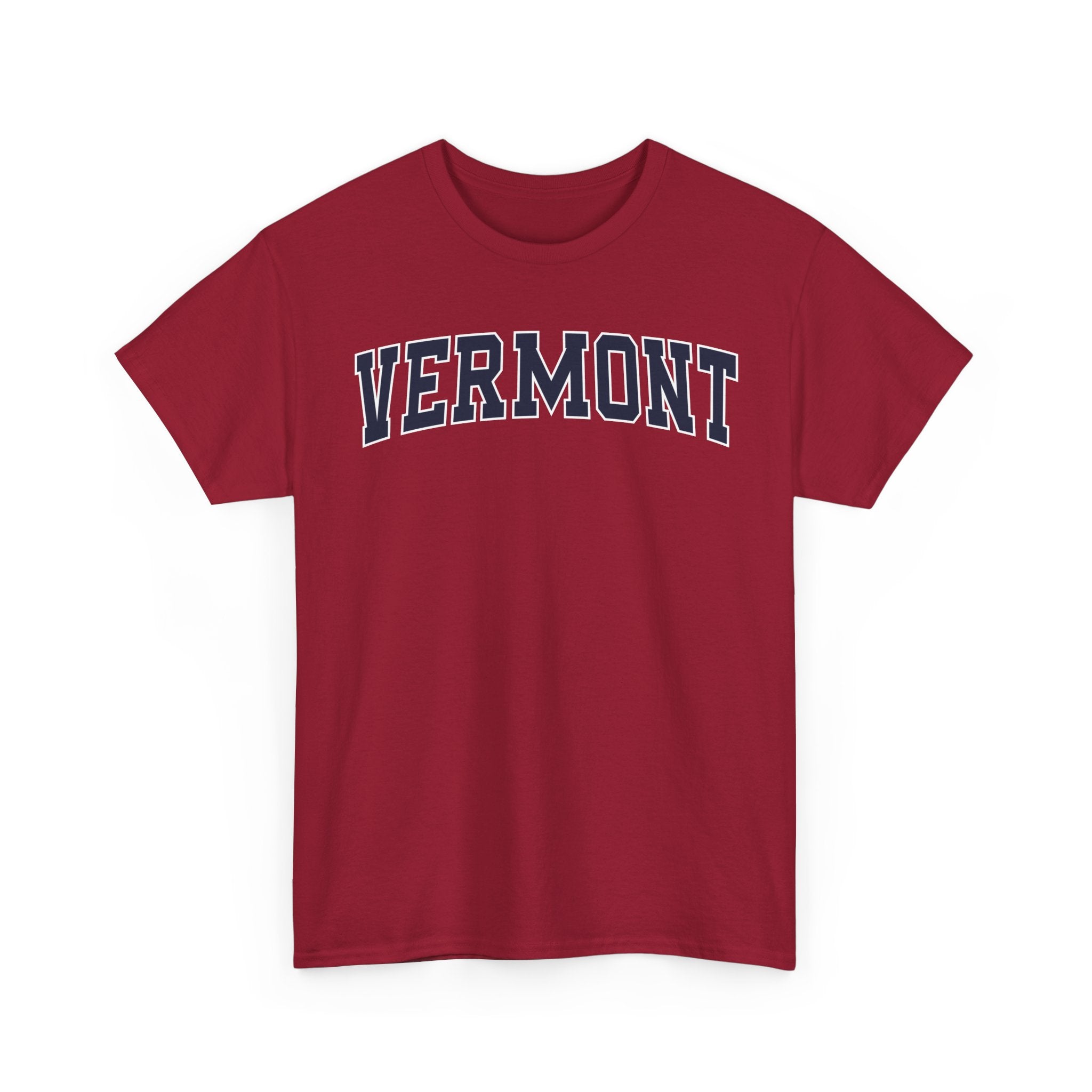 Vermont Vintage Varsity Unisex T-shirt - Cardinal Red / S - T-Shirt