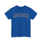 Michigan Vintage Varsity Unisex T-shirt - Royal / S - T-Shirt