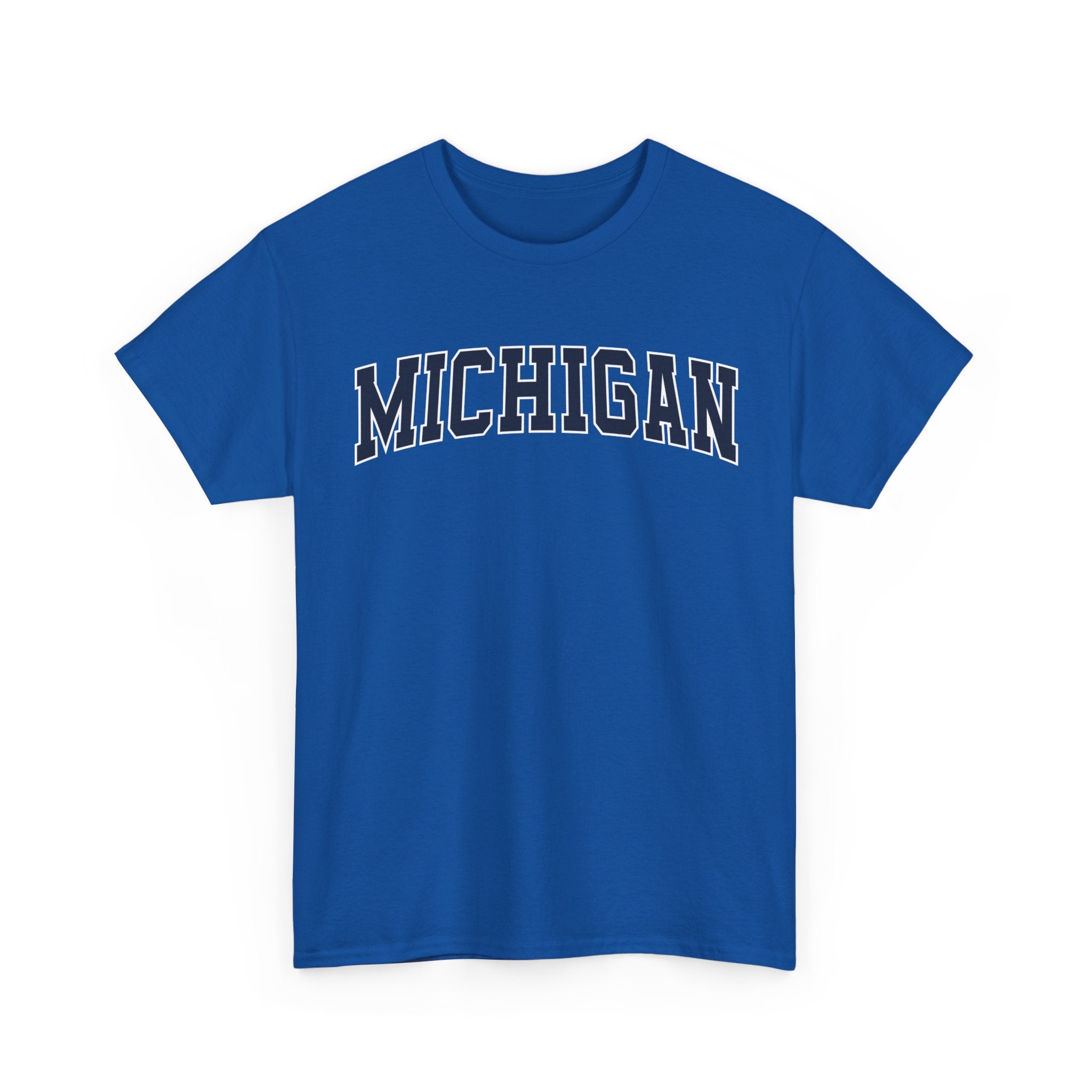 Michigan Vintage Varsity Unisex T-shirt - Royal / S - T-Shirt