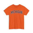 Michigan Vintage Varsity Unisex T-shirt - Orange / S - T-Shirt