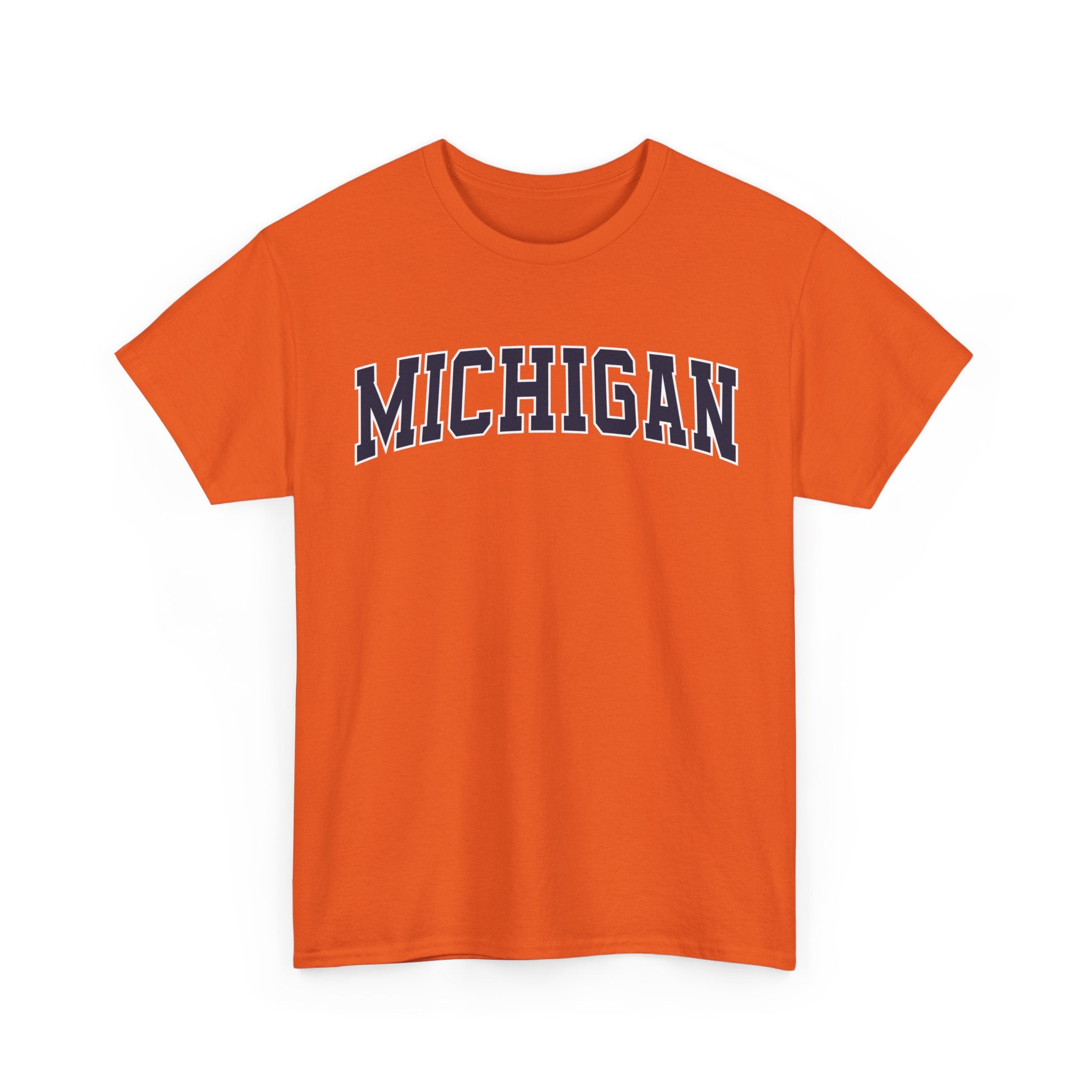 Michigan Vintage Varsity Unisex T-shirt - Orange / S - T-Shirt