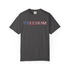 Freedom Flag Typography T-Shirt - Graphite / S