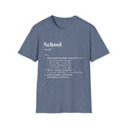 School Definition T-Shirt (V1) - Heather Indigo / S - T-Shirt