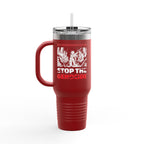 Stop the Genocide Insulated Travel Mug - 40oz / Red