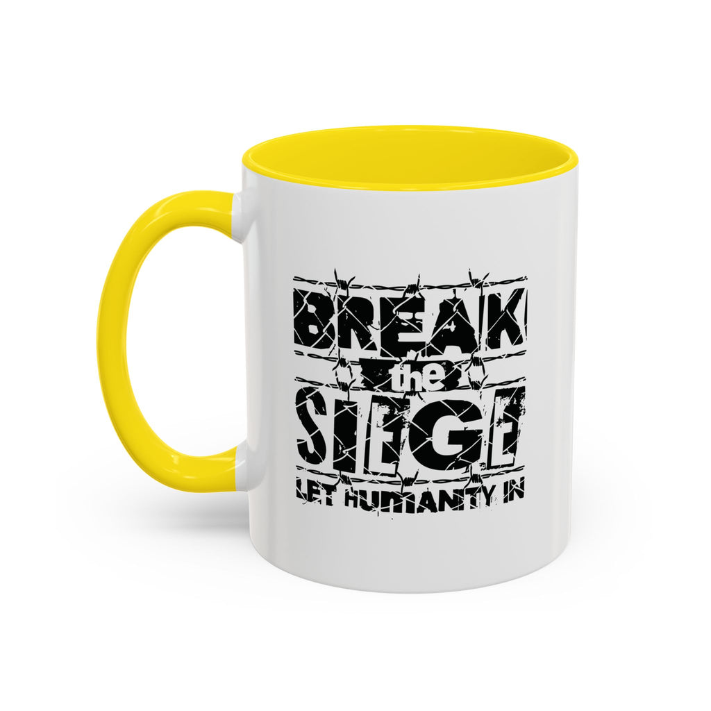 Break the Siege Accent Coffee Mug - 11oz / Yellow